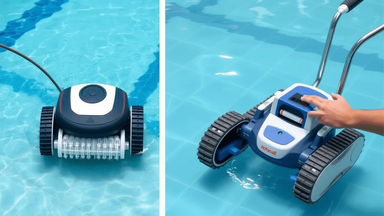 robot, piscine